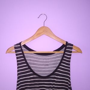 New AND EA WY Striped Crop Top Target Black White